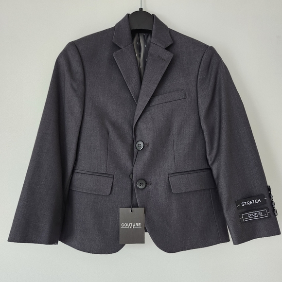 Fabiana Filippi Other - FABIAN Couture 1910 BOY’s Power Stretch Suit Separates in Charcoal - BLAZER 6B